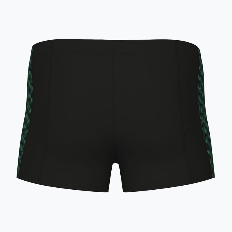 Men's arena Monogram Swim Short black/dark sage multi boxers 2