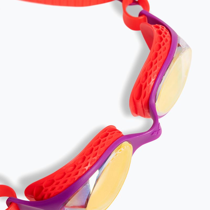 Children's swim goggles arena Air Jr Mirror yellow copper/plum/bright coral 5