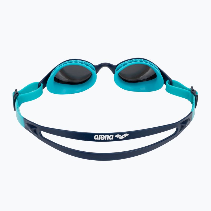 Children's swim goggles arena Air Jr Mirror silver/navy/water 4