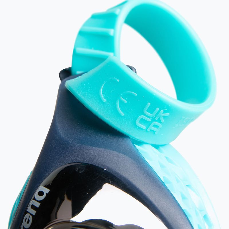 Children's swim goggles arena Air Jr Mirror silver/navy/water 7