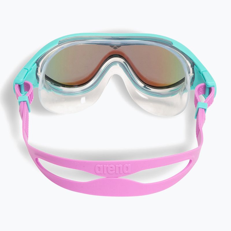 Children's swim goggles arena The One Mirror Jr blue/water/violet 3
