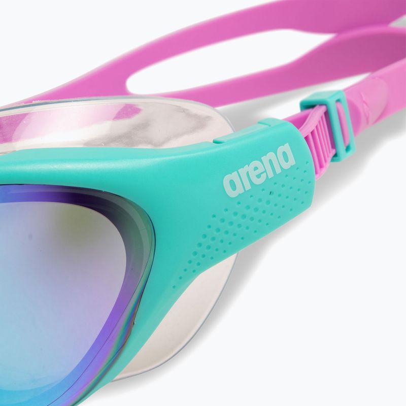 Children's swim goggles arena The One Mirror Jr blue/water/violet 5