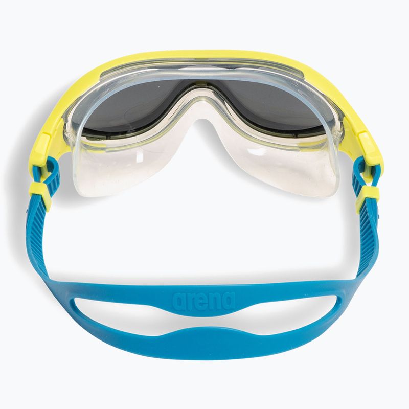 Children's swim goggles arena The One Mirror Jr silver/soft green/blue cosmo 3