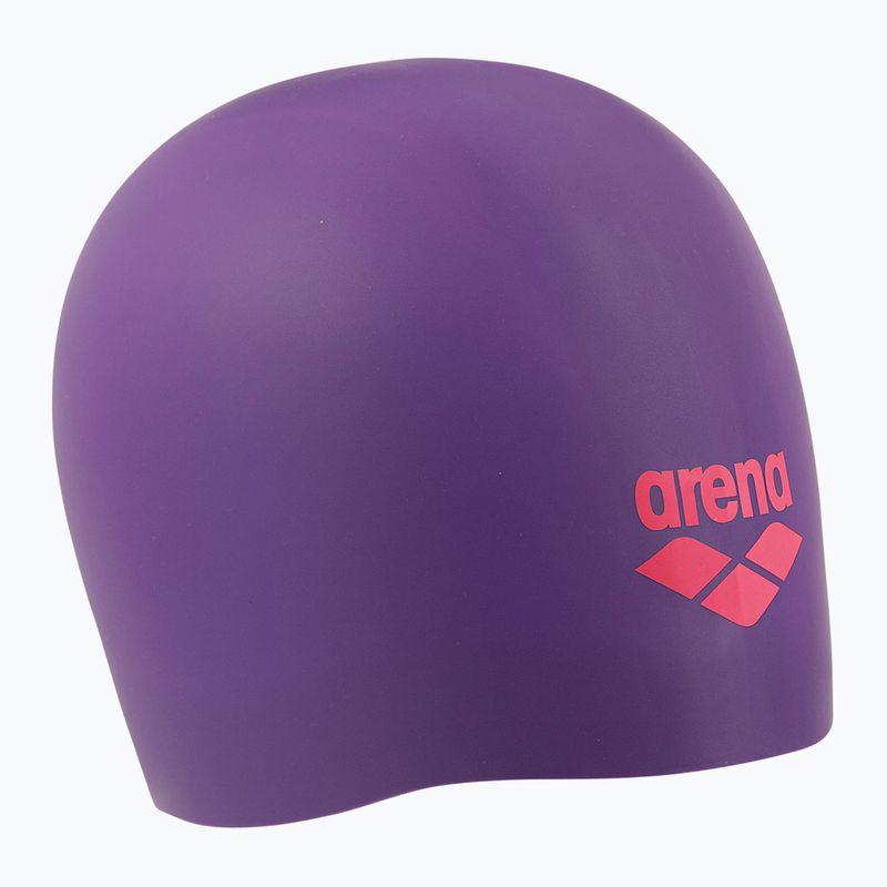 Swim cap arena Long Hair plum/bright coral 2
