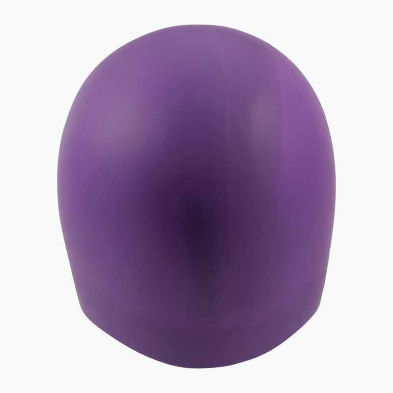 Swim cap arena Long Hair plum/bright coral 4
