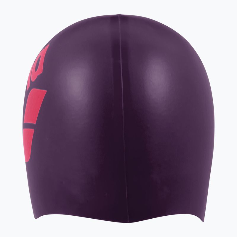 Swim cap arena Big Logo plum/bright coral 4