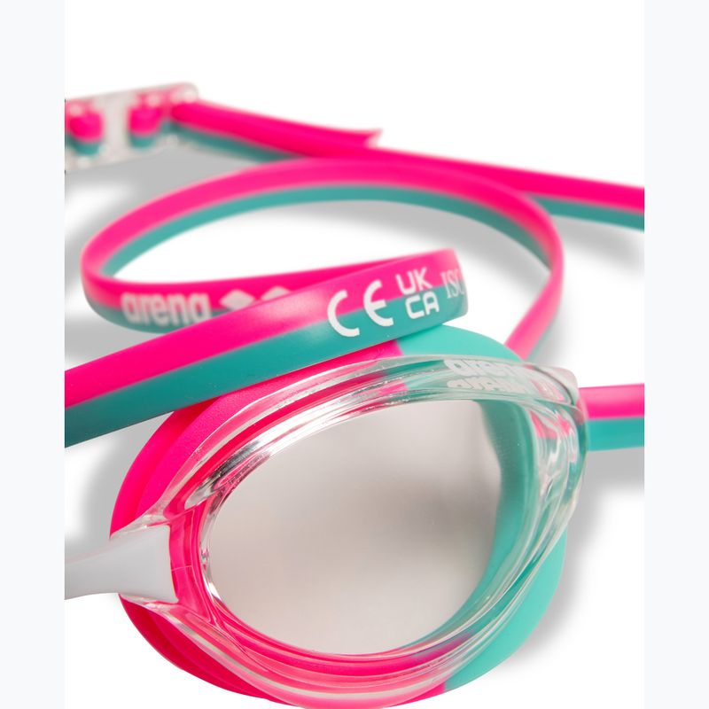 Swimming goggles arena Python clear/shocking pink/water 7