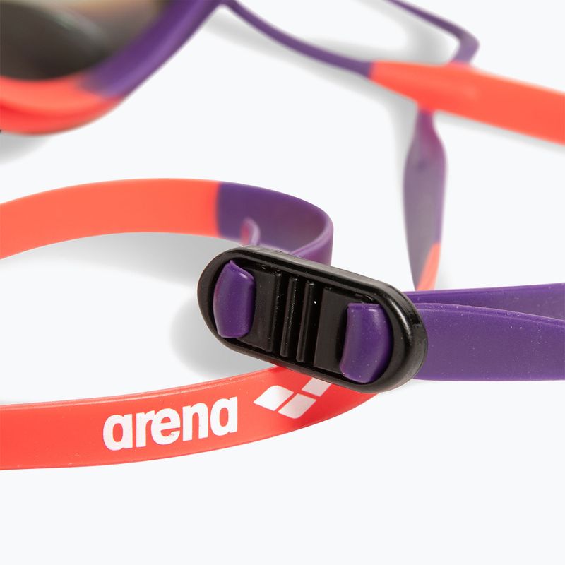Swim goggles arena Tracks Mirror copper/plum/bright coral 6
