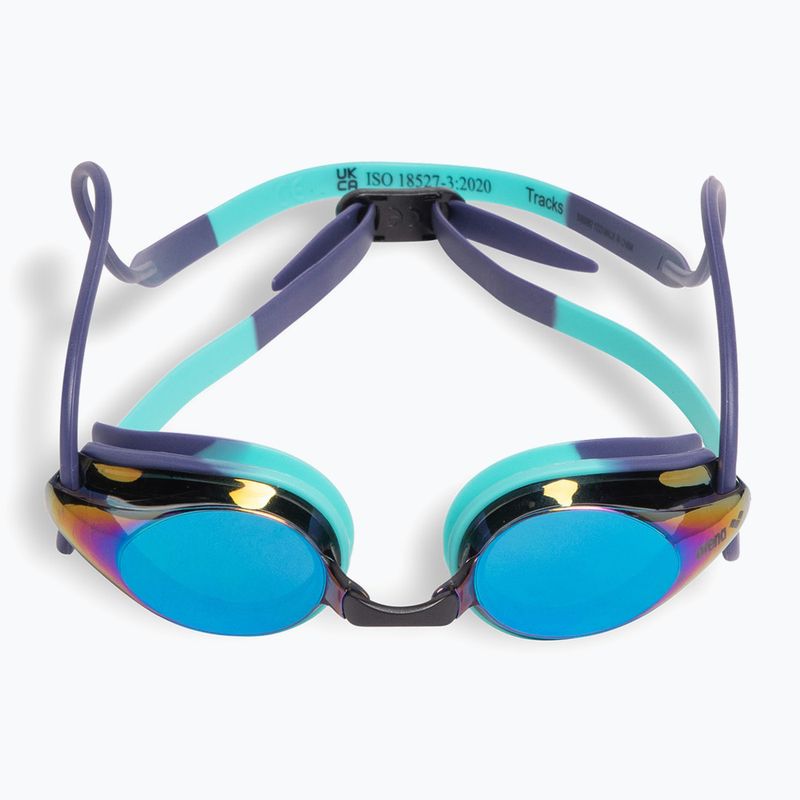 Swim goggles arena Tracks Mirror turquoise/future dusk/water 2