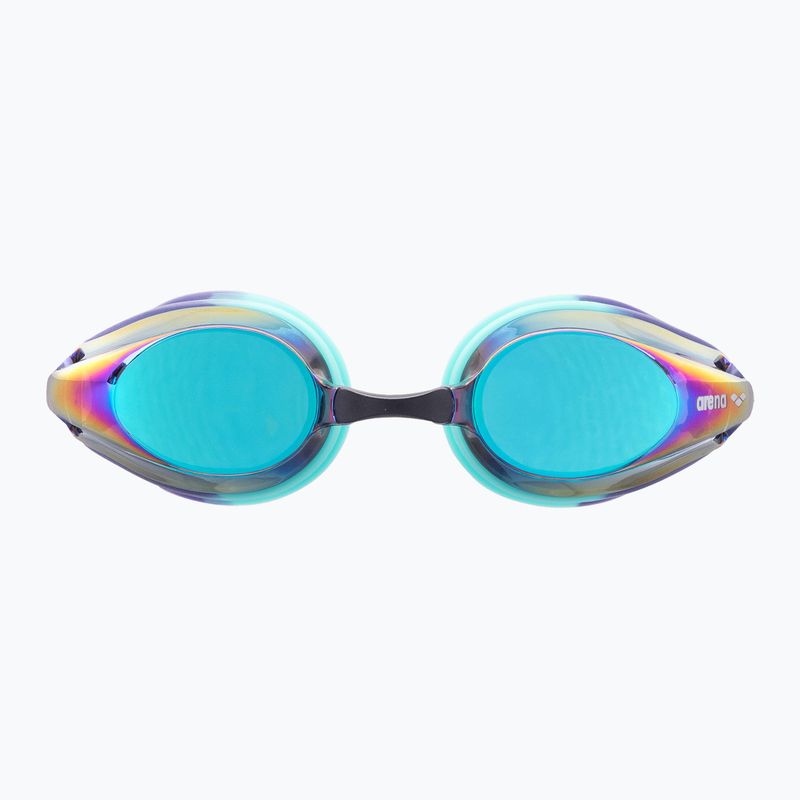 Swim goggles arena Tracks Mirror turquoise/future dusk/water 4