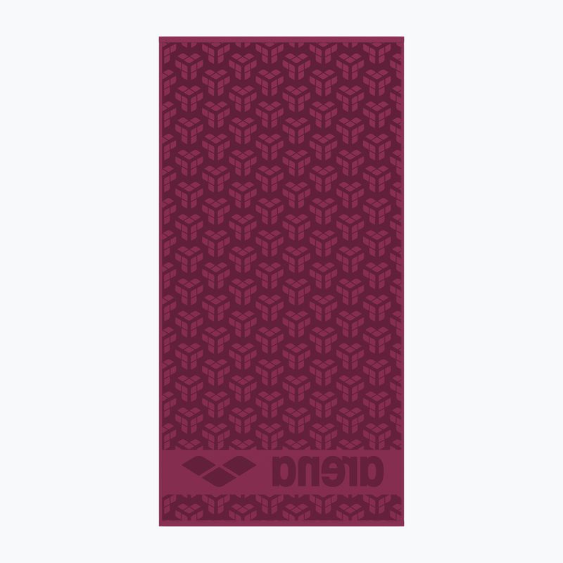 Arena Monogram towel dark purple 2