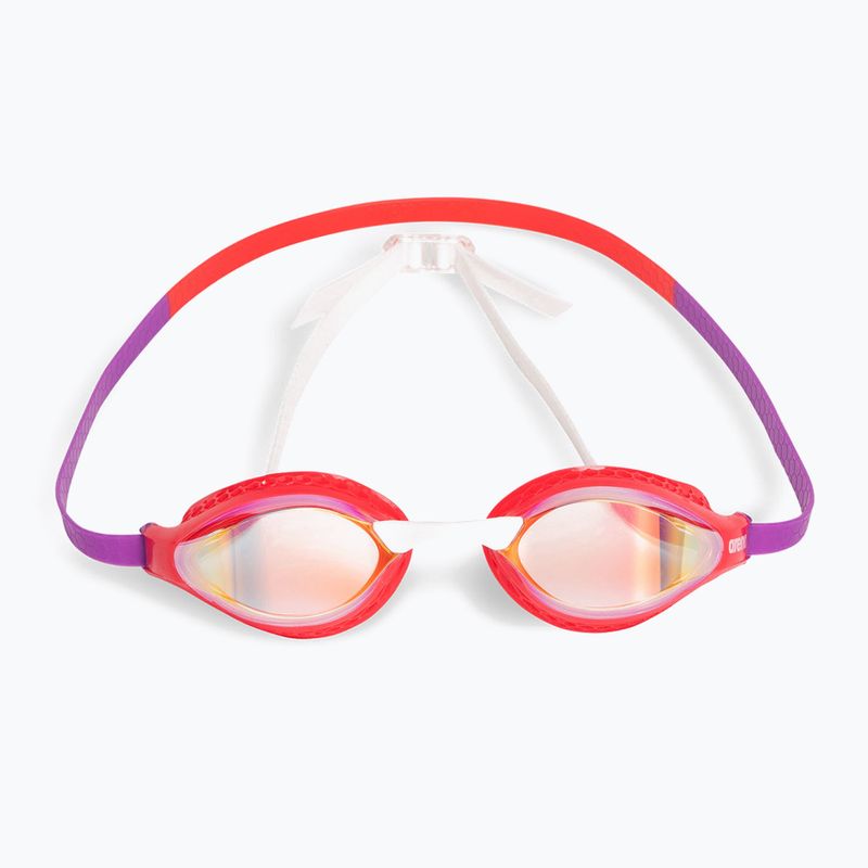 Arena Air-Speed Mirror swim goggles yellow copper/bright coral/plum 2