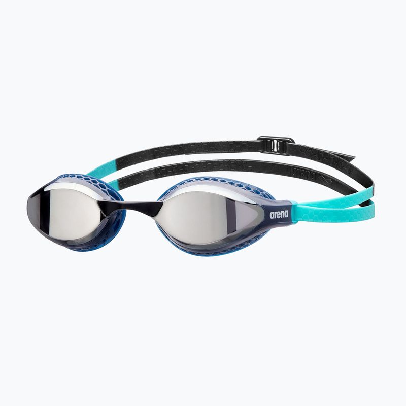 Arena Air-Speed Mirror swim goggles silver/navy/water