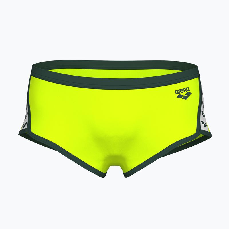 Men's arena Icons Swim Low Waist Short Solid artic lime/dark sage swim briefs