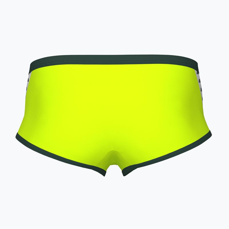 Men's arena Icons Swim Low Waist Short Solid artic lime/dark sage swim briefs 2