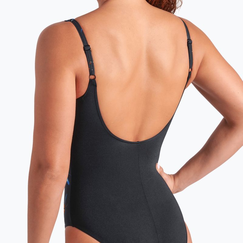 Women's one-piece swimsuit arena Abyss U Back multi black/black 9