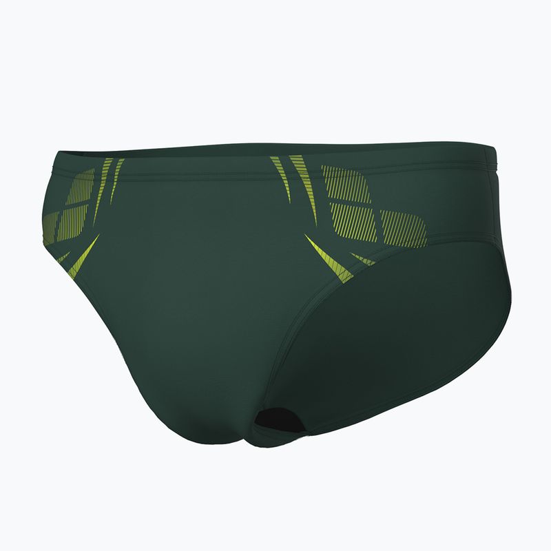 Men's arena Poseidonia Swim Briefs dark sage/artic lime 3