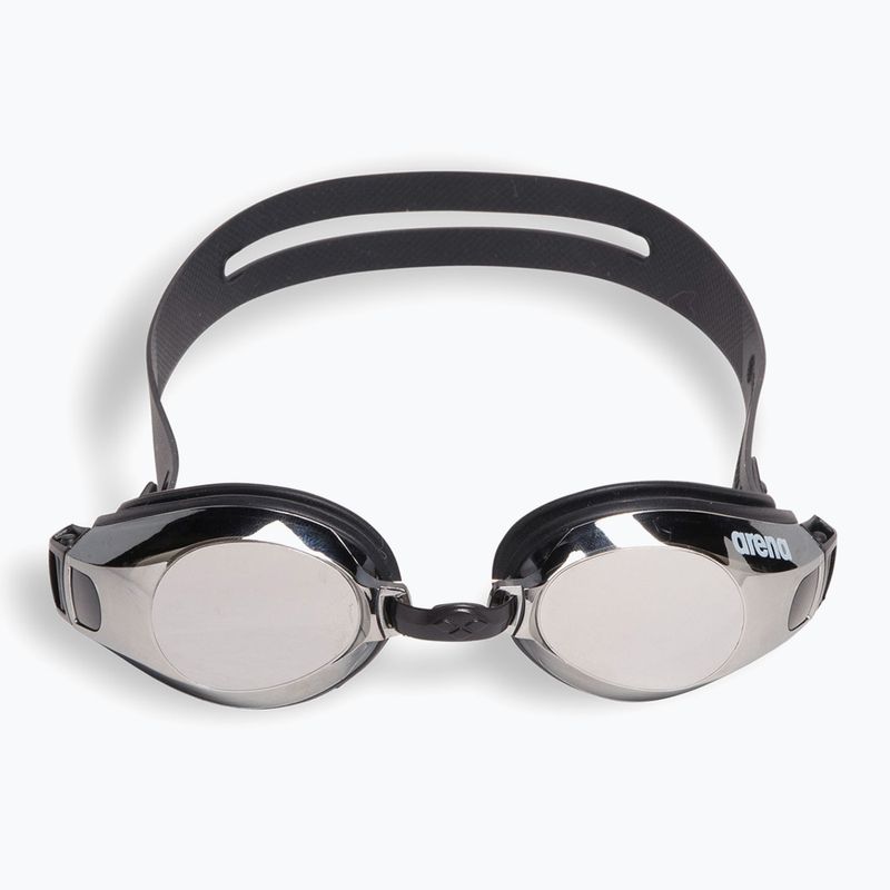 Arena Zoom X-Fit Mirror silver/black/black swimming goggles 2