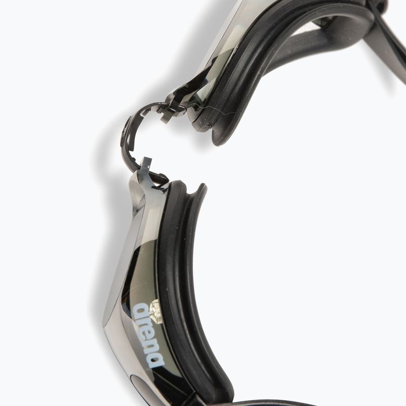 Arena Zoom X-Fit Mirror silver/black/black swimming goggles 5