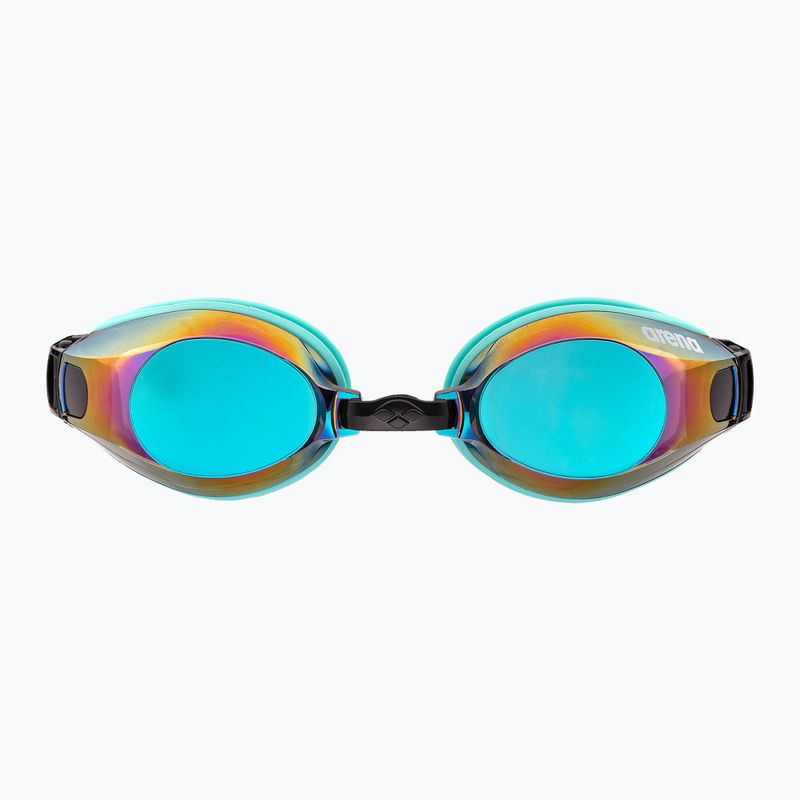 Arena Zoom X-Fit Mirror turquoise/water/black swimming goggles 4