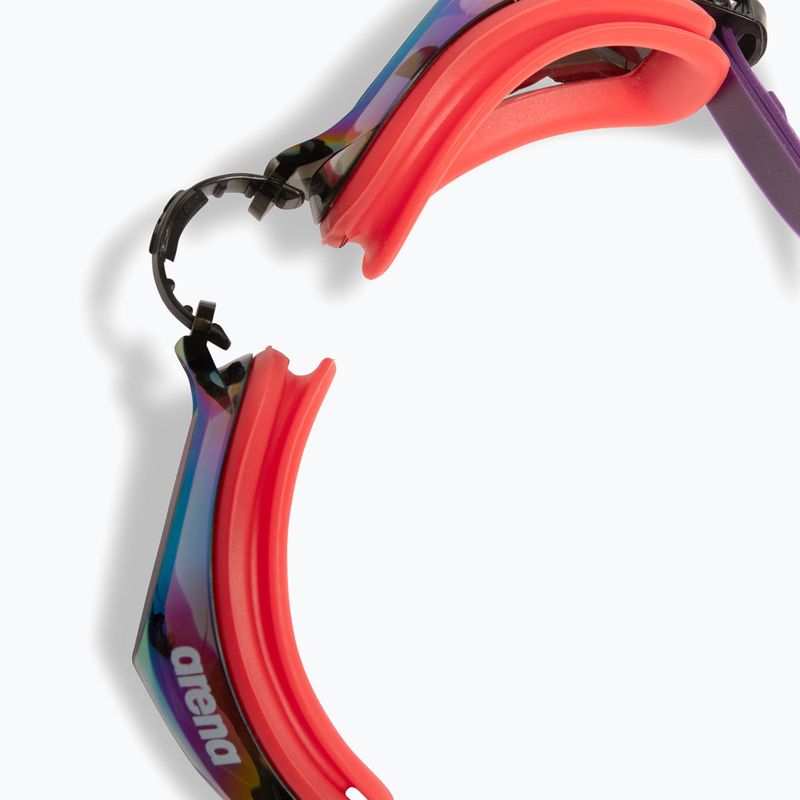 Arena Zoom X-Fit Mirror copper/bright coral/plum swimming goggles 6