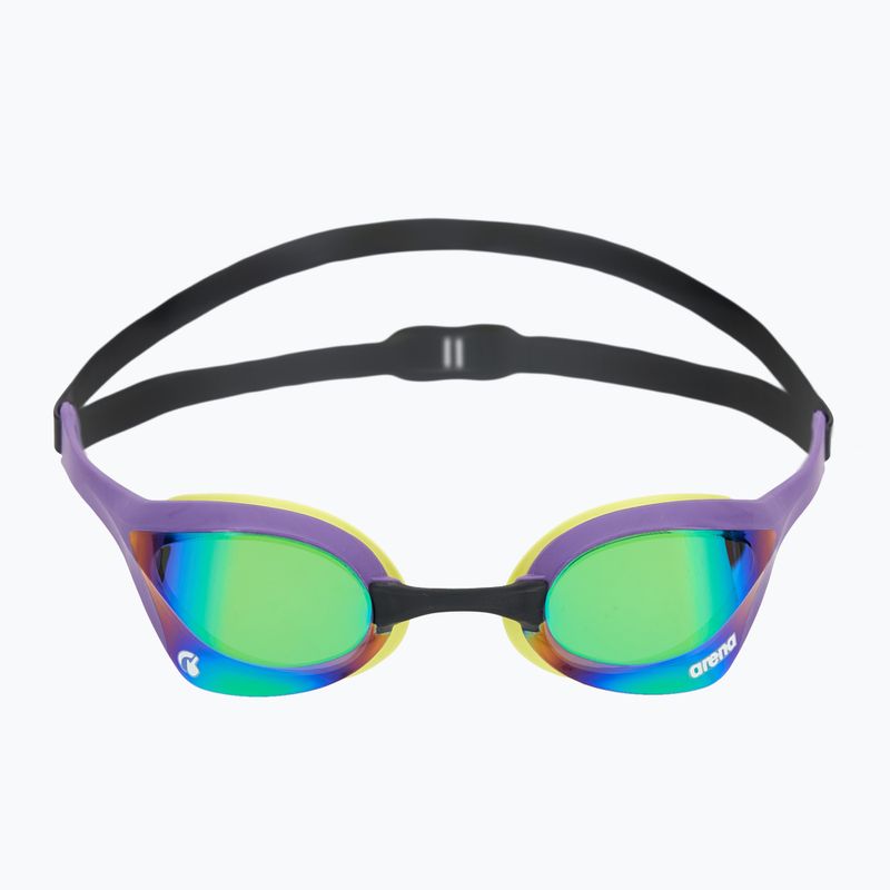 Arena swim goggles Cobra Ultra Swipe Mirror emerald/plum/cyber lime 2