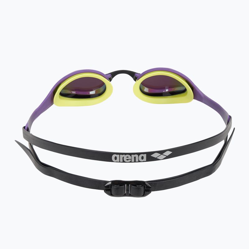 Arena swim goggles Cobra Ultra Swipe Mirror emerald/plum/cyber lime 4