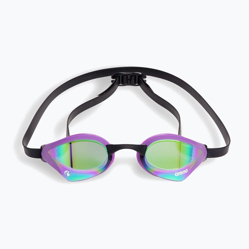 Arena swimming goggles Cobra Swipe Mirror emerald/plum/black 2