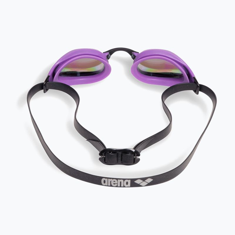 Arena swimming goggles Cobra Swipe Mirror emerald/plum/black 3