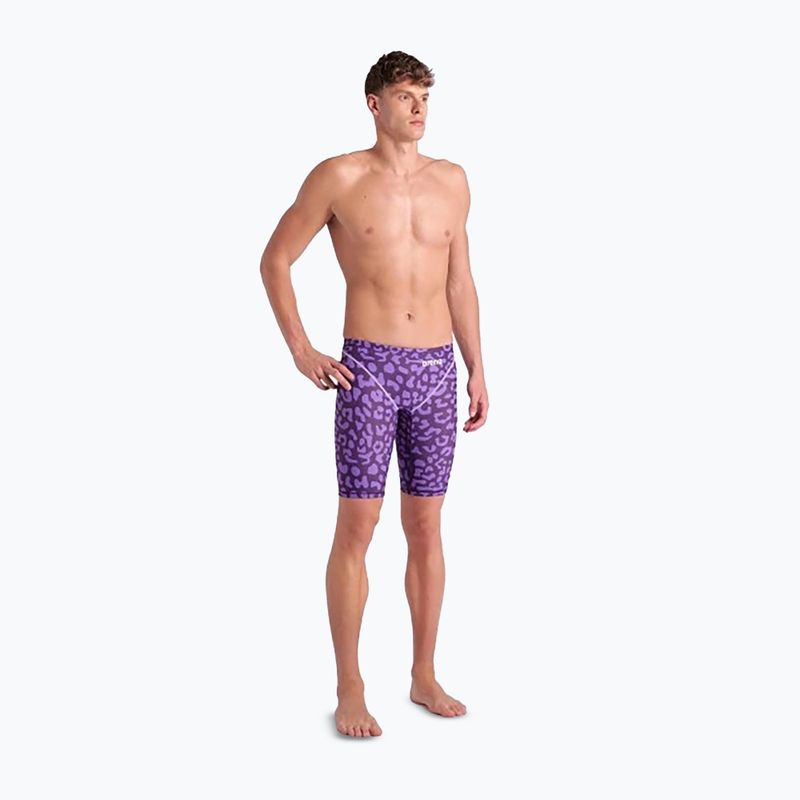 Men's swimwear arena Powerskin ST Next LE Jammer leopard skin violet 5