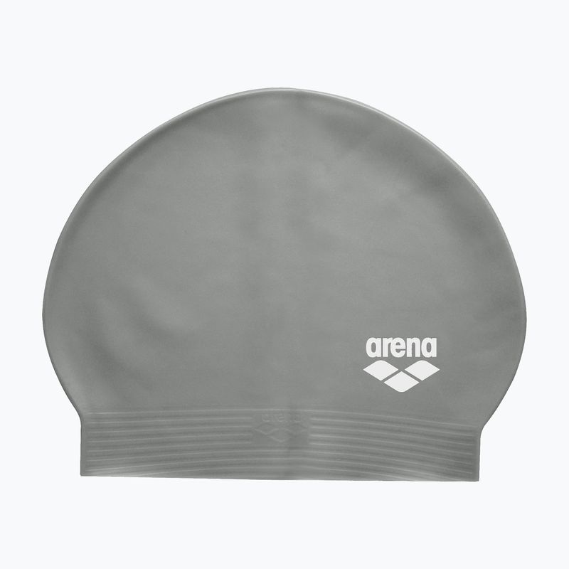 Swim cap arena Soft Latex II silver/black
