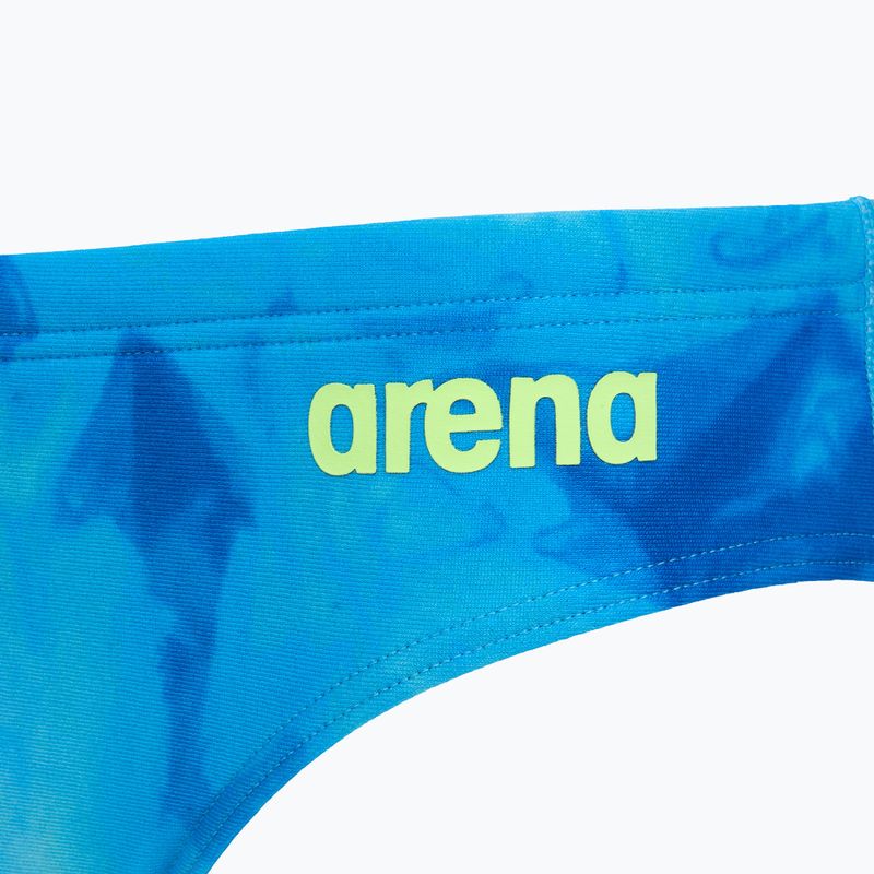 Men's arena Tie-Dye Briefs Allover blue multi swim briefs 3