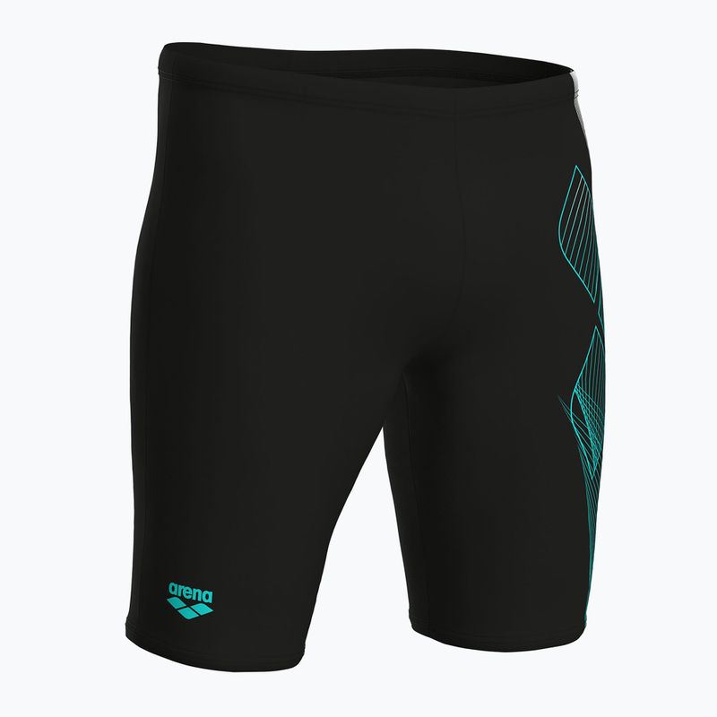 Men's swim jammers arena Sea Water Swim Jammer black/water 4