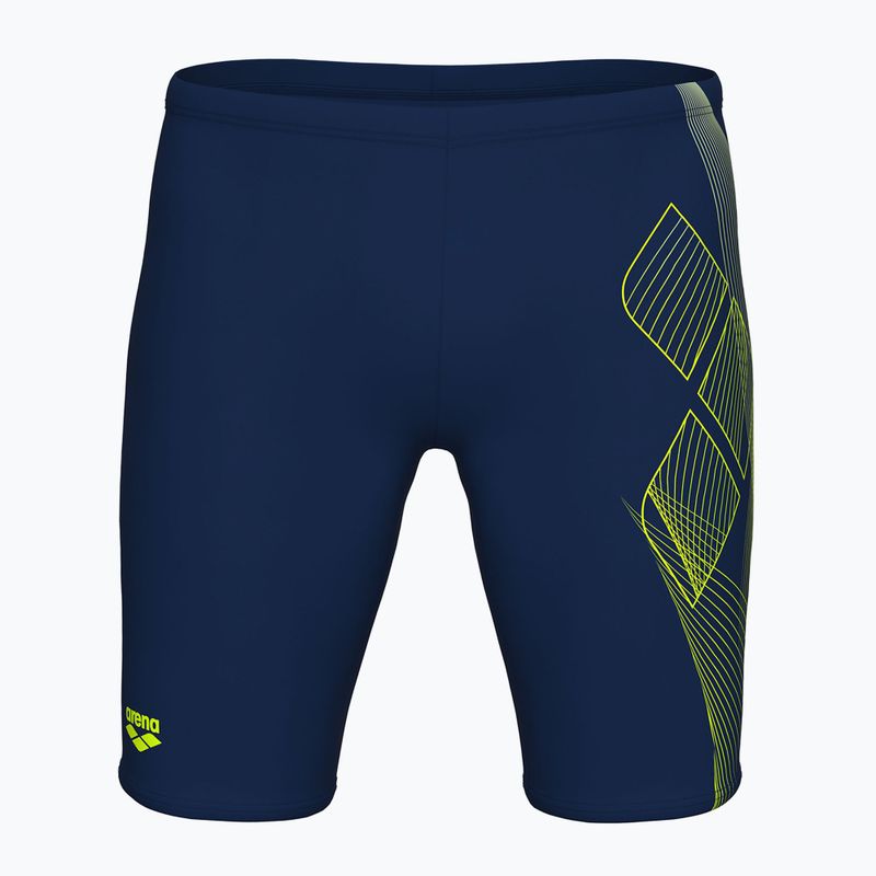 Men's swim jammers arena Sea Water Swim Jammer navy/artic lime