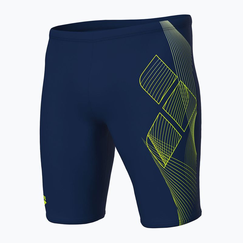 Men's swim jammers arena Sea Water Swim Jammer navy/artic lime 3