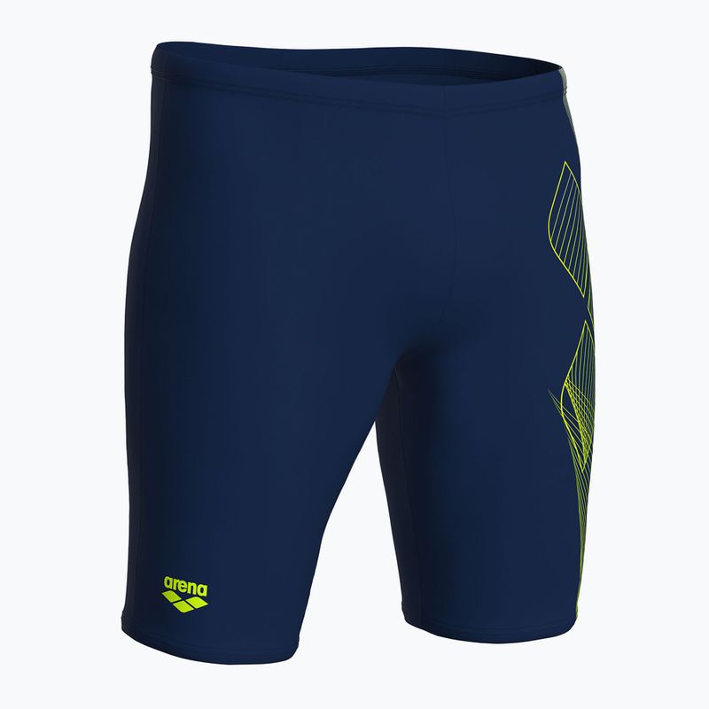 Men's swim jammers arena Sea Water Swim Jammer navy/artic lime 4