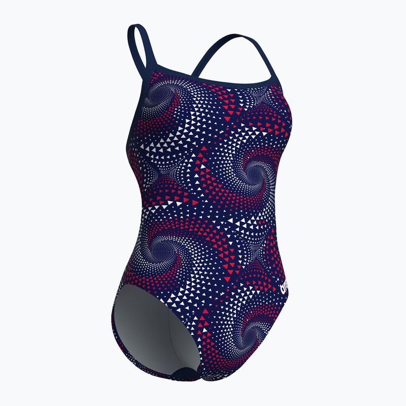 Women's one-piece swimsuit arena Fireflow Challenge Back navy/team redwhiteblue 3