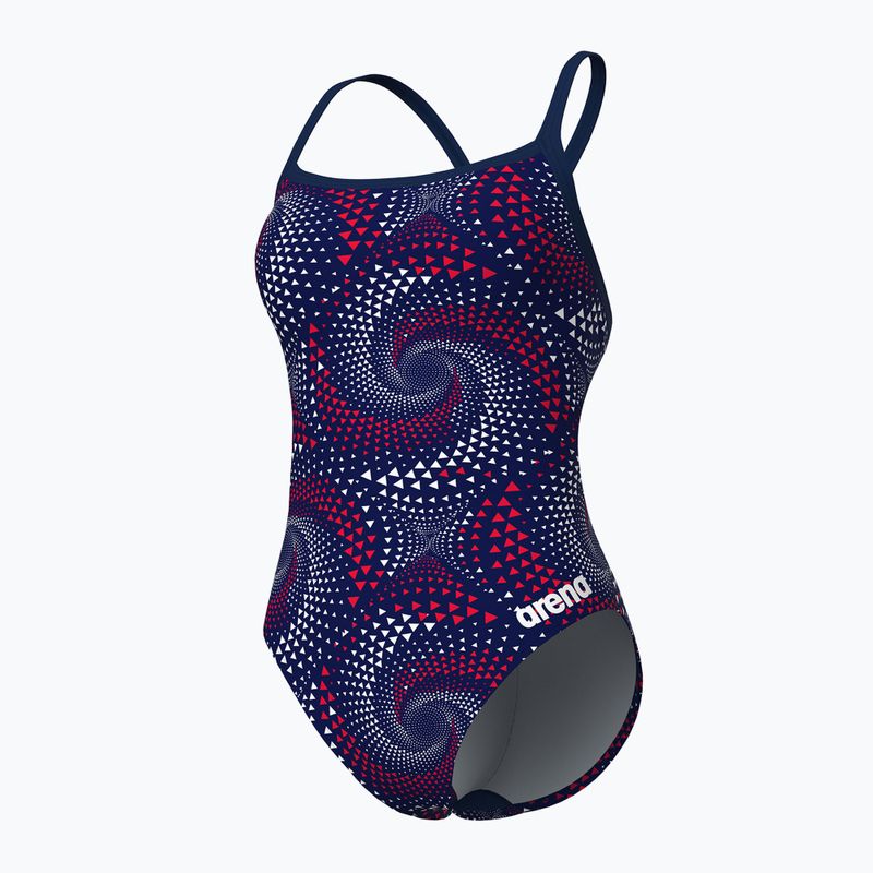 Women's one-piece swimsuit arena Fireflow Challenge Back navy/team redwhiteblue 4