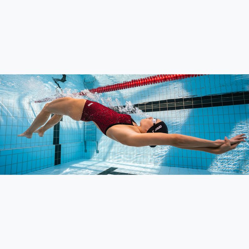 Women's one-piece swimsuit arena Snake Skin Challenge navy/team redwhiteblue 7