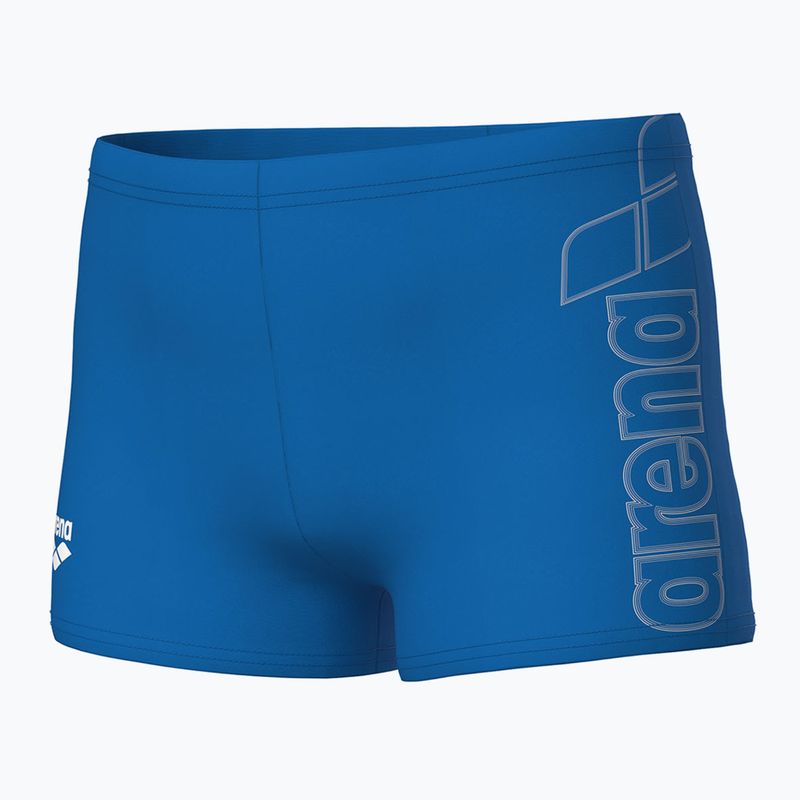 Children's swim boxers arena Logo Swim Short blue river/white 3