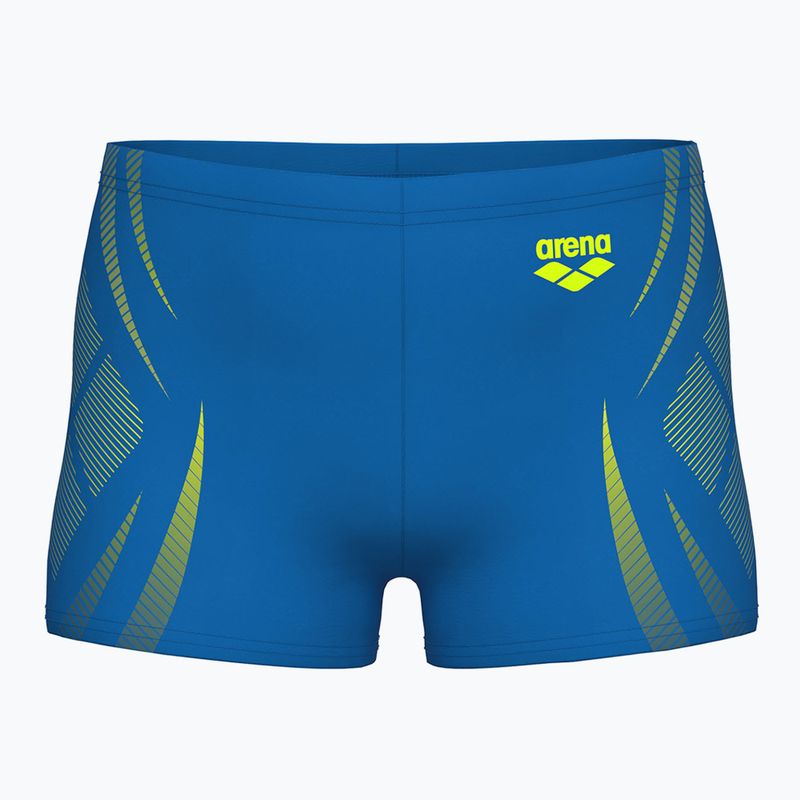 Children's swim boxers arena Poseidonia Swim Short blue river/artic lime