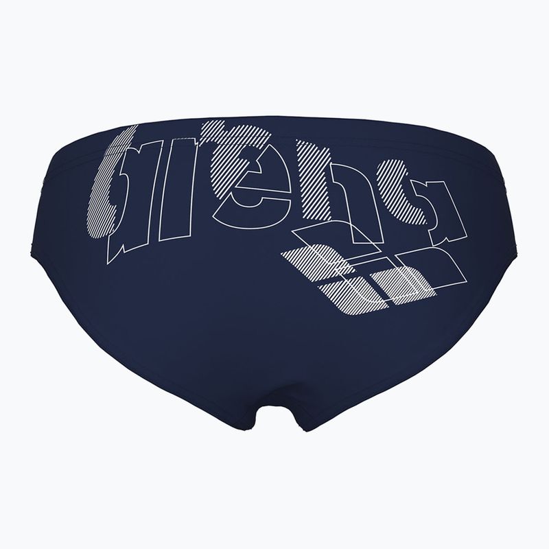 Children's swim briefs arena Tales Swim Briefs navy/white 2