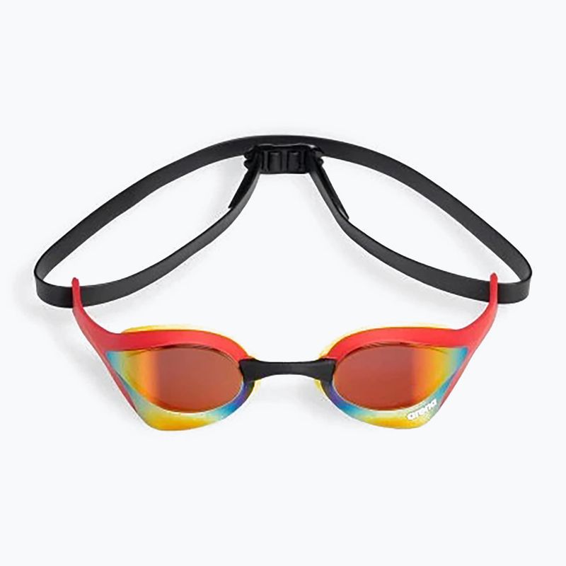 Swim goggles arena Cobra Ultra Swipe Mirror gold/red 2