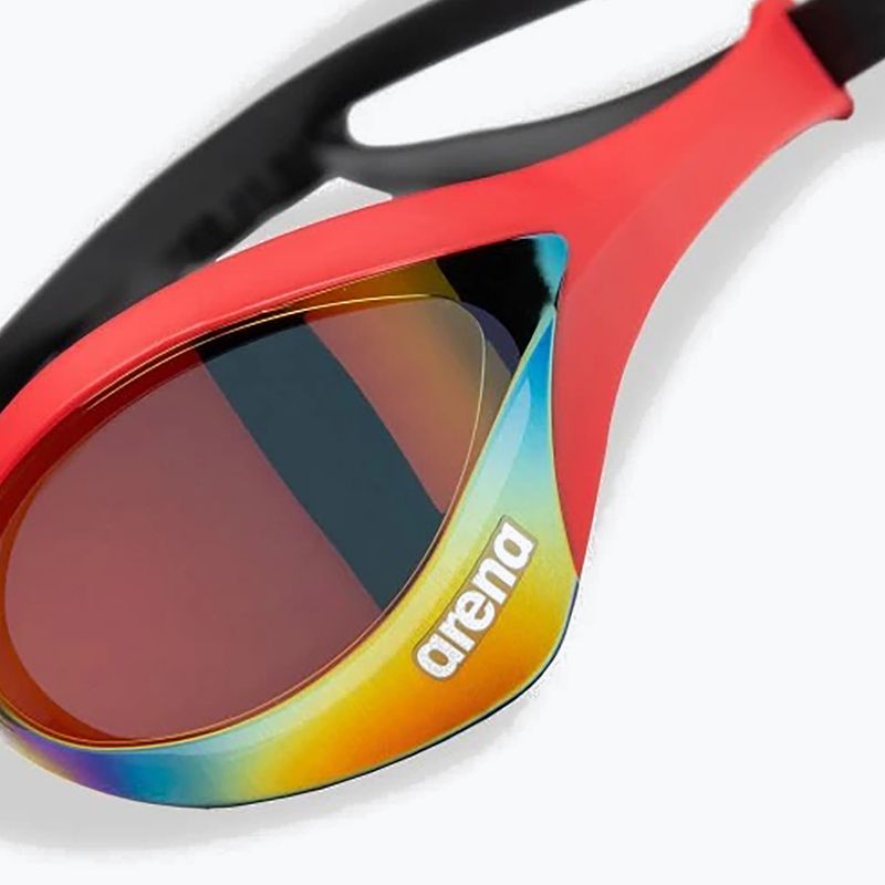 Swim goggles arena Cobra Ultra Swipe Mirror gold/red 5
