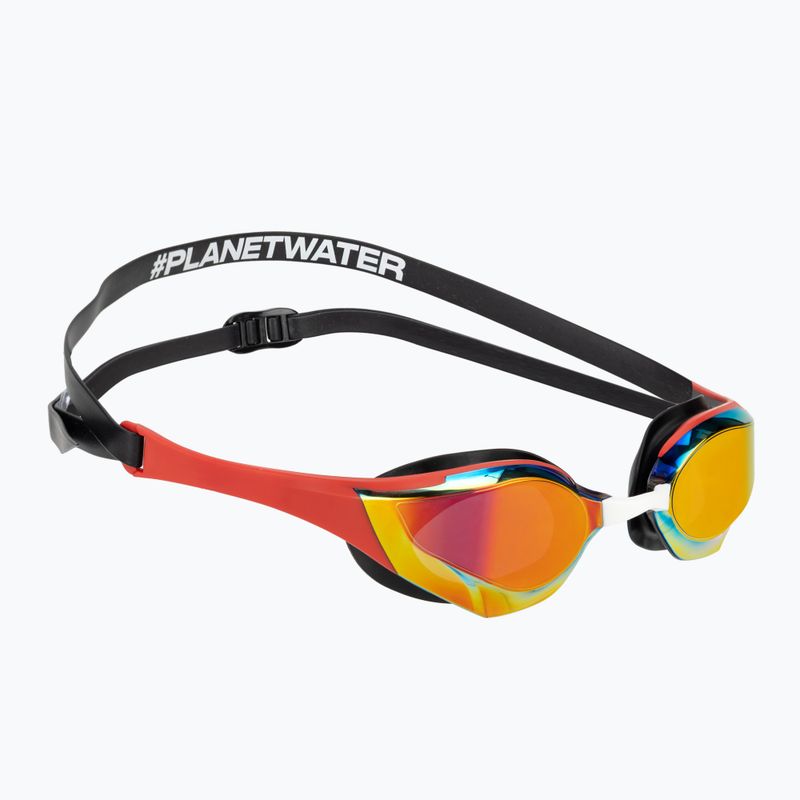 Swim goggles arena Cobra Edge Swipe Mirror gold/red