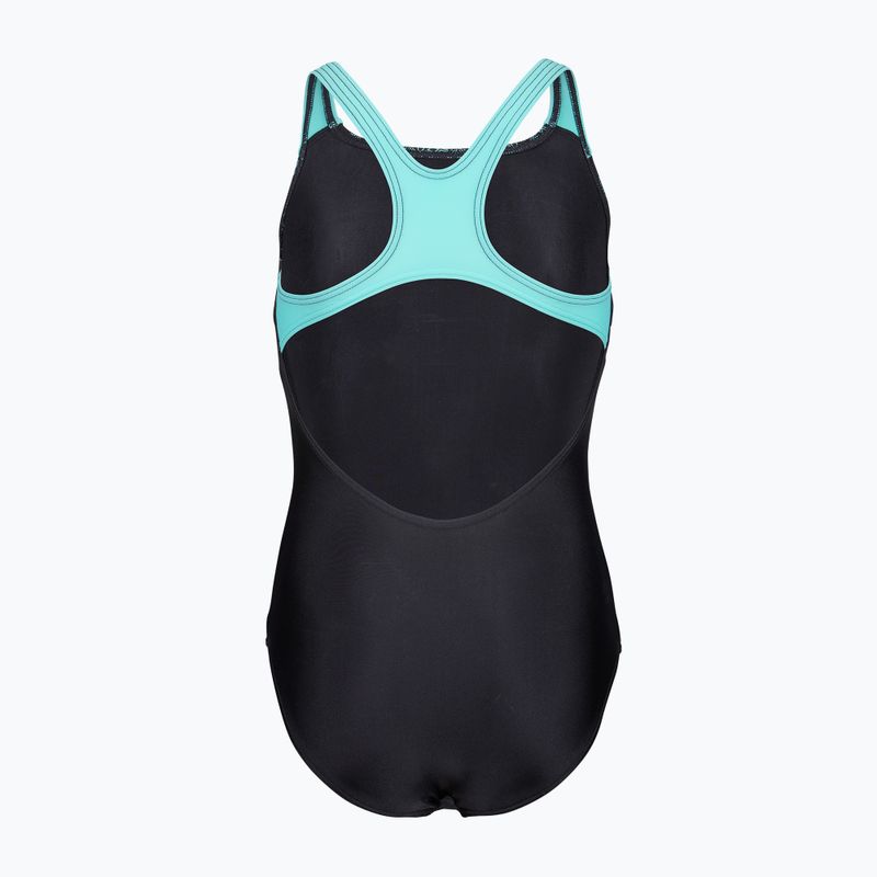 Children's one-piece swimsuit arena Kikko Swim Pro Back black/water 2