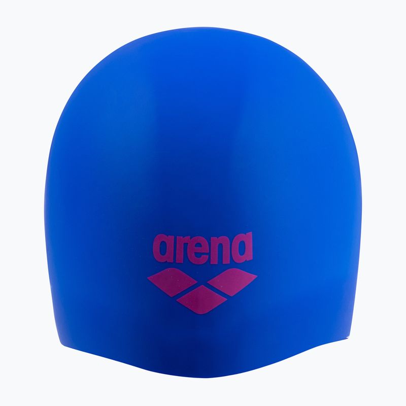 Swim cap arena Long Hair neon blue/shocking pink 3