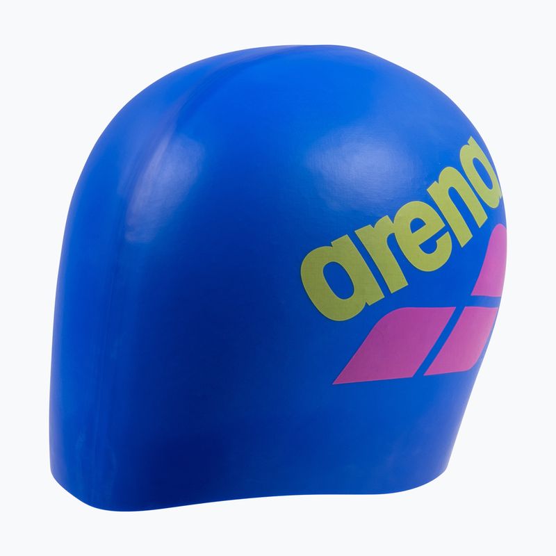Swim cap arena Big Logo neon blue/shocking pink/yellow star 3