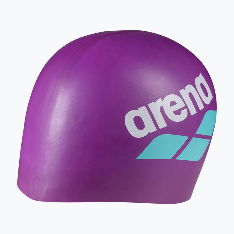 Swim cap arena Big Logo very fuchsia/white/water 3