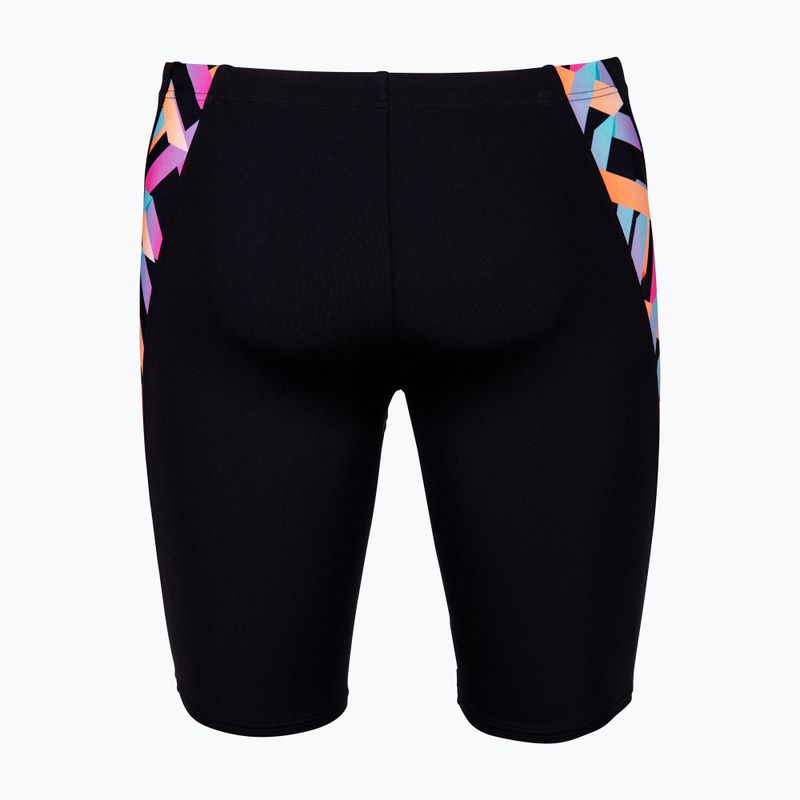 Men's swim jammers arena Texture Swim black/black multi 2